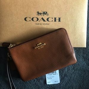 ✨PRICE DROP✨ Authentic COACH Double Zip Wrislet